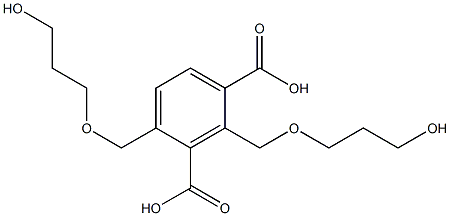 2,4-Bis(5-hydroxy-2-oxapentan-1-yl)isophthalic acid 结构式