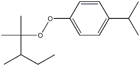 4-Isopropylphenyl 1,1,2-trimethylbutyl peroxide 结构式