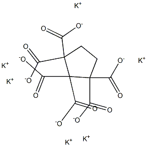 1,1,2,2,3,3-Cyclopentanehexacarboxylic acid hexapotassium salt 结构式