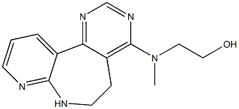 2-[[(6,7-Dihydro-5H-pyrido[2,3-b]pyrimido[4,5-d]azepin)-4-yl](methyl)amino]ethanol 结构式