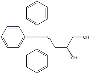 [S,(-)]-3-O-Trityl-D-glycerol 结构式