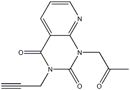 1-(2-Oxopropyl)-3-(2-propynyl)-1,2,3,4-tetrahydropyrido[2,3-d]pyrimidine-2,4-dione 结构式