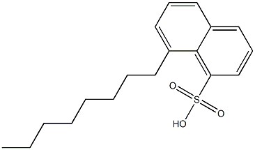 8-Octyl-1-naphthalenesulfonic acid 结构式