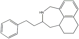 2-Phenethyl-1,2,3,4,8,9,10,10a-octahydronaphth[1,8-cd]azepine 结构式