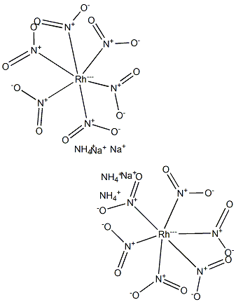 Sodium ammonium hexanitrorhodate(III) 结构式