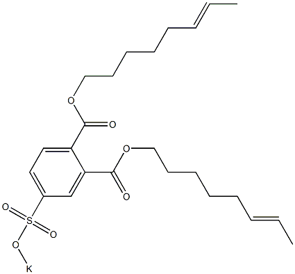 4-(Potassiosulfo)phthalic acid di(6-octenyl) ester 结构式