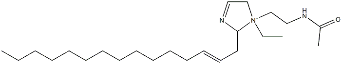 1-[2-(Acetylamino)ethyl]-1-ethyl-2-(2-pentadecenyl)-3-imidazoline-1-ium 结构式