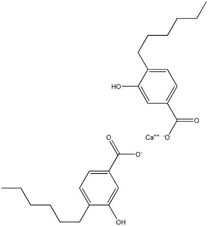 Bis(4-hexyl-3-hydroxybenzoic acid)calcium salt 结构式