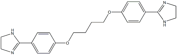 2,2'-[1,4-Butanediylbis(oxy)bis(4,1-phenylene)]bis[4,5-dihydro-1H-imidazole] 结构式