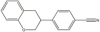 3-(4-Cyanophenyl)-3,4-dihydro-2H-1-benzopyran 结构式