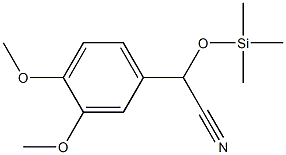 2-(Trimethylsilyloxy)-2-(3,4-dimethoxyphenyl)ethanenitrile 结构式