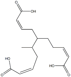 Trisisocrotonic acid 1-methyl-1,2,3-propanetriyl ester 结构式