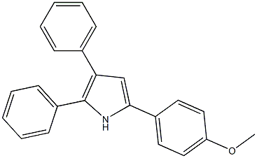 2,3-Diphenyl-5-(4-methoxyphenyl)-1H-pyrrole 结构式