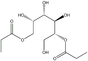 L-Glucitol 2,6-dipropionate 结构式