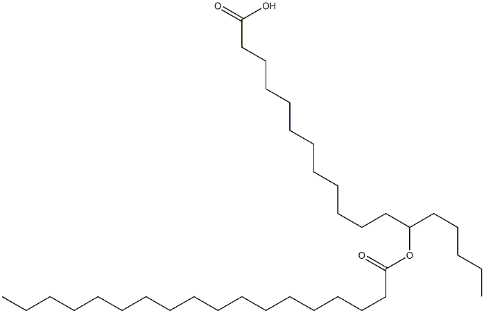 13-Octadecanoyloxystearic acid 结构式