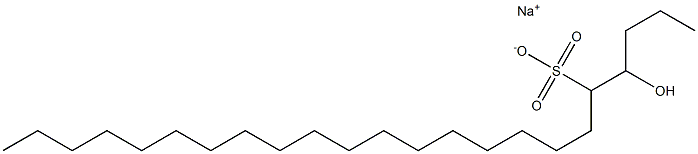 4-Hydroxytricosane-5-sulfonic acid sodium salt 结构式