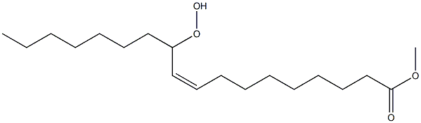 (Z)-11-Hydroperoxy-9-octadecenoic acid methyl ester 结构式