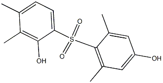 2,4'-Dihydroxy-2',3,4,6'-tetramethyl[sulfonylbisbenzene] 结构式