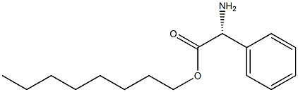 (R)-2-Phenyl-2-aminoacetic acid octyl ester 结构式