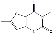 6-Methyl-1,3-dimethylthieno[3,2-d]pyrimidine-2,4(1H,3H)-dione 结构式