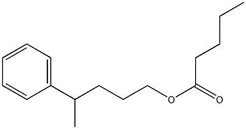 Pentanoic acid 4-phenylpentyl ester 结构式