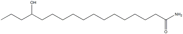14-Hydroxyheptadecanamide 结构式