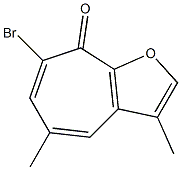 7-Bromo-3,5-dimethyl-8H-cyclohepta[b]furan-8-one 结构式
