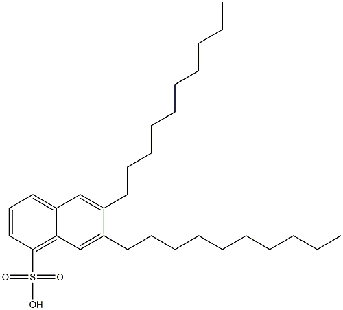 6,7-Didecyl-1-naphthalenesulfonic acid 结构式