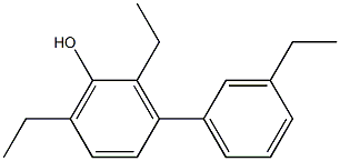 2,6-Diethyl-3-(3-ethylphenyl)phenol 结构式