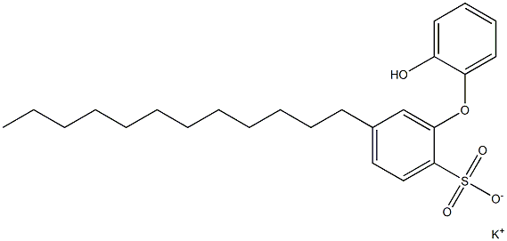2'-Hydroxy-5-dodecyl[oxybisbenzene]-2-sulfonic acid potassium salt 结构式