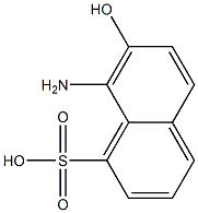 8-Amino-7-hydroxy-1-naphthalenesulfonic acid 结构式