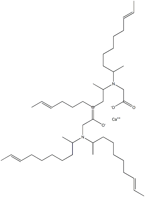 Bis[N,N-di(8-decen-2-yl)aminoacetic acid]calcium salt 结构式