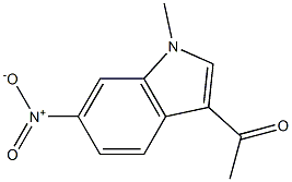 3-Acetyl-1-methyl-6-nitro-1H-indole 结构式