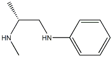 [R,(-)]-N'-Methyl-N-phenyl-1,2-propanediamine 结构式