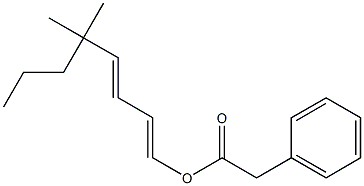 Phenylacetic acid 5,5-dimethyl-1,3-octadienyl ester 结构式