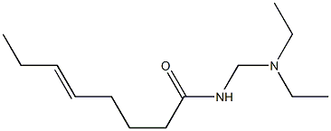 N-[(Diethylamino)methyl]-5-octenamide 结构式