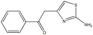 2-Amino-4-(phenylcarbonylmethyl)thiazole 结构式
