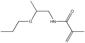 N-(2-Propoxypropyl)methacrylamide 结构式