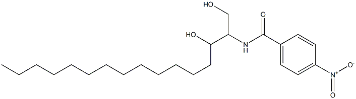 N-(1,3-Dihydroxyhexadecan-2-yl)-4-nitrobenzamide 结构式