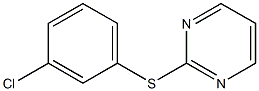 3-Chlorophenyl 2-pyrimidinyl sulfide 结构式