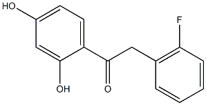 2,4-Dihydroxy-2'-fluorodeoxybenzoin 结构式