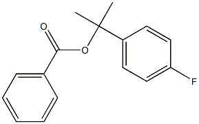 Benzoic acid 2-(p-fluorophenyl)propan-2-yl ester 结构式