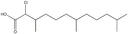 1-Chloro-2,6,10-trimethylundecane-1-carboxylic acid 结构式