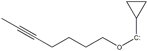 Cyclopropyl 5-heptynyloxycarbene 结构式