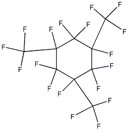 1,2,2,3,4,4,5,6,6-Nonafluoro-1,3,5-tris(trifluoromethyl)cyclohexane 结构式