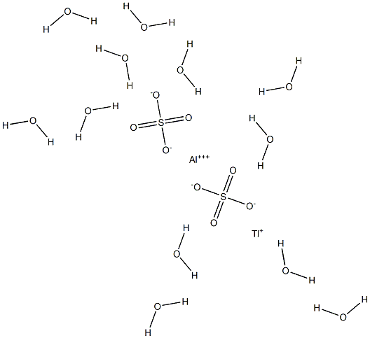 Aluminum thallium disulfate dodecahydrate 结构式