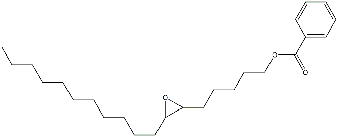 Benzoic acid 6,7-epoxyoctadecan-1-yl ester 结构式