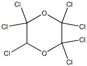 2,2,3,3,5,6,6-Heptachloro-1,4-dioxane 结构式