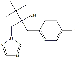 2-(4-Chlorobenzyl)-3,3-dimethyl-1-(1H-1,2,4-triazol-1-yl)butan-2-ol 结构式