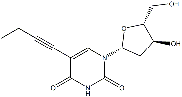 5-(1-Butynyl)-2'-deoxyuridine 结构式